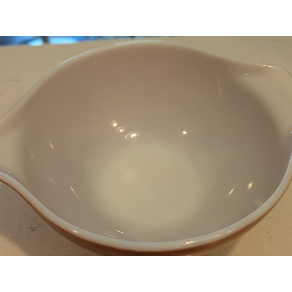 Vintage Pyrex Autumn Harvest Wheat Cinderella Mixing Bowls 441 442 Set of 2 - Picture 8 of 16